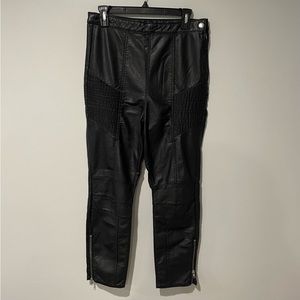 Free People Kaelin Faux Leather Moto Pants Leggings